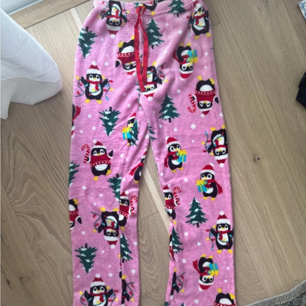 Marshalls Pink and Red Penguin Pajama Bottoms